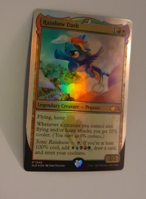 Rainbow Dash Foil LP Secret Lair My Little Pony MTG Magic the Gathering Rainbow Dash Foil LP Secret Lair My Little Pony MTG Magic the Gathering