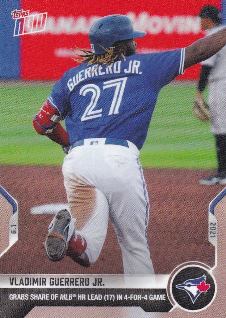 2021 TOPPS NOW #293 VLADIMIR GUERRERO JR- TORONTO BLUE JAYS
