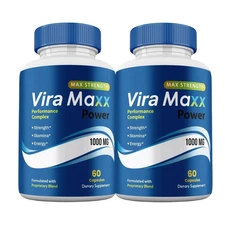 2-Pack ViraMaxx Power Capsules - Vira Maxx Male Natural Supplement - 120 Capsule