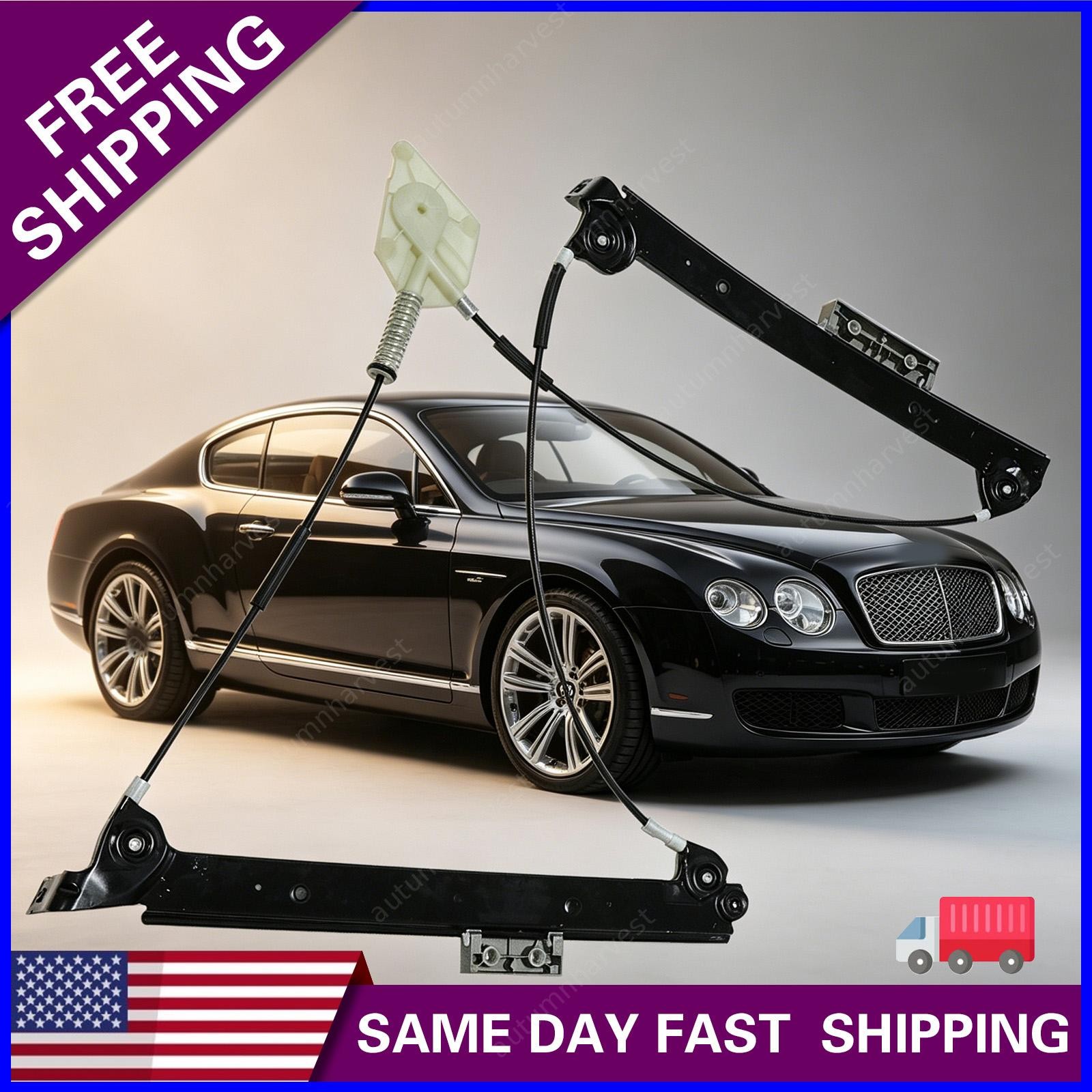 New Front Left For Bentley Continental GT 03-07 Window Regulator 3W0837401J