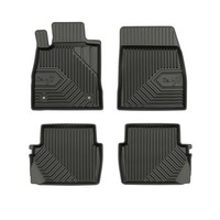 FußMatten Gummimatten No.77 FüR Ford Fiesta Mk7 2017-2023 TPE Schwarz 4 Teile
