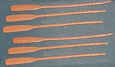 Barzso vintage originals - set of 6 Oars - 54mm resin