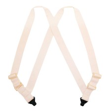 CTM Men's Undergarment TSA Compliant Side Clip Airport Suspenders
