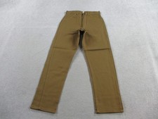 VINTAGE Wrangler Pants Boys 14 25x27 Brown Sanforized Ranch Slacks 70s USA Made