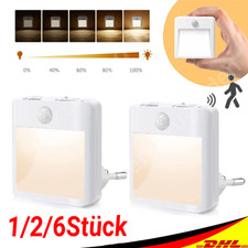 Dimmbar LED Nachtlicht mit Bewegungsmelder Steckdose Nachtlampe Steckdosenlicht