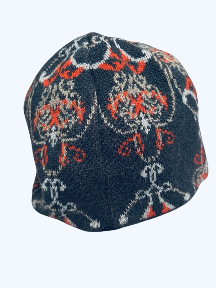 Boné gorro de malha The North Face aba viseira meninas jovens tamanho único azul cinza vermelho - Imagem 3 de 4