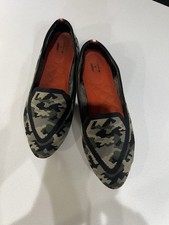Birdies x Judy The Blackbird Camouflage Washable Knit Point-toe Loafers Size 10