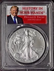 2017-W Burnished American Silver Eagle PCGS SP70 FDOI Trump 1/1000 ✪COINGIANTS✪