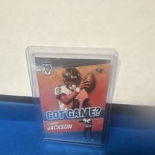 Panini 2021 Mosaic Lamar Jackson Got Game? Insert Card Ravens GG-4