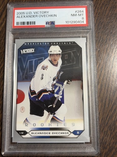 2005 Upper Deck Victory Alexander Ovechkin Rookies Card #264 PSA 8 Capitals