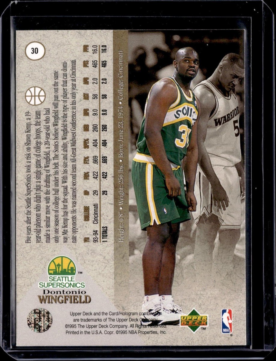 Dontonio Wingfield 1994-95 SP #30 Seattle SuperSonics | eBay