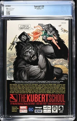 SUPERGIRL 28 ARTGERM VARIANT COVER CGC 9.8 WHITE PAGES 2019 - Image 2 of 2