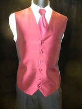 Formal Vest Full Back - CLARET VF807