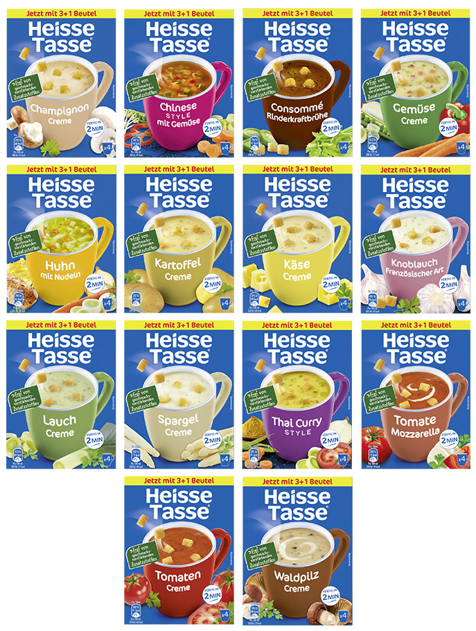 Erasco Heisse Tasse Instant Suppen (Grundpreis: 0,55€ - 0,84€ pro Portion) 2