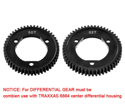 STEEL M0.8 32P CENTER DIFF GEAR 50T 52T 6884 FOR TRAXXAS ST RALLY RUSTLER SLASH