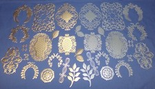 Frames  Leaves Designs in 2 Colors Metallic Gold  Silver You Pick Free Ship