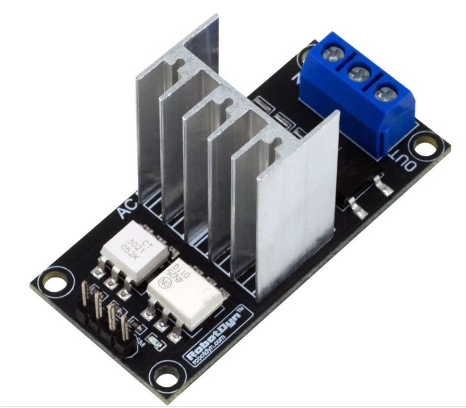 AC Light Lamp and Motor Dimmer Module, 1 Channel, 3.3V/5V Logic, AC 50/60h 220V - Image 3 of 4