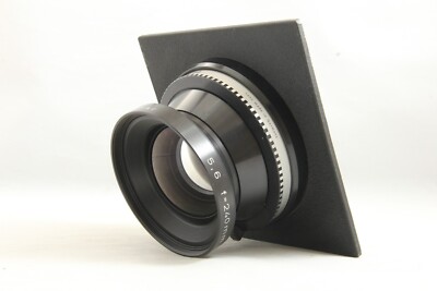 Rodenstock Sironar 240mm f/5.6 Lens w/SINAR Aperture Lens Board #4541