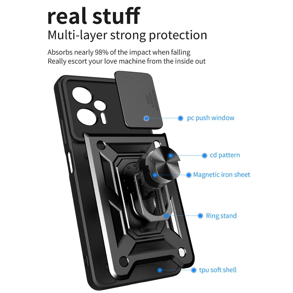 Xiaomi Poco M3 M4 M5 X3 X4 X5 5G F3 F4 Redmi K40S Shockproof Phone Case Cover