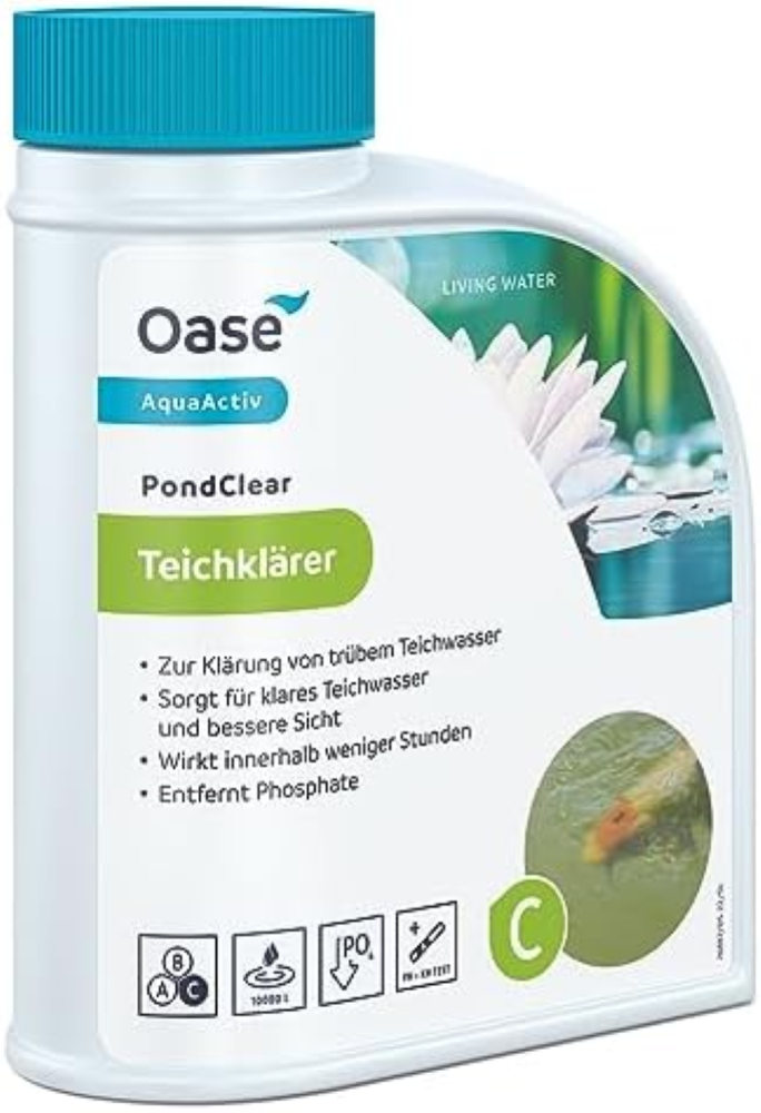Oasis Water Treatment Aqua Activ PondClear 500 ml, Argento