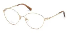 Swarovski SK 5373 028 Shiny Gold Metal Optical Eyeglasses Frame 56-17-135 RX