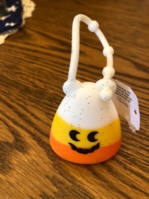 Bath & Body Works Halloween Fall CANDY CORN JACK-O-LANTERN Pocket * Bac Holder