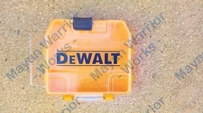 2 each Genuine Dewalt Mini Tough Case - Bits Storage Organizer - Yellow