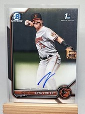 2022 Bowman Chrome 1st Greg Cullen Auto - O's