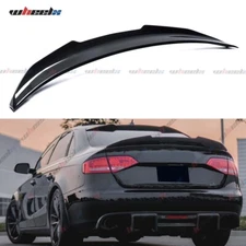 HIGHKICK PSM STYLE TRUNK SPOILER WING FOR 08-12 AUDI A4 B8 4DOOR CARBON FIBER