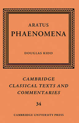 Aratus: Phaenomena Aratus Kidd Paperback Cambridge University Press