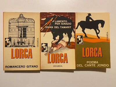 Federico García Lorca Gedichte Guanda 3 Bände 29-30-31 Jahr 1968