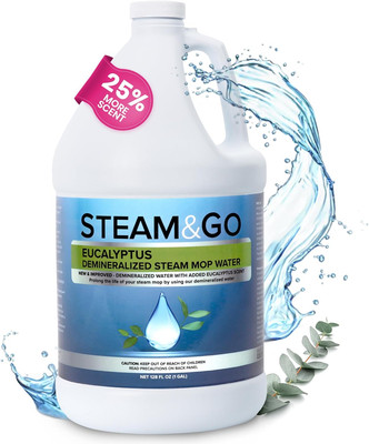 Demineralized Water - Multi-Surface Cleaning Solution for Steam Mop, Ready-to-Us