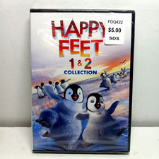 Happy Feet 1 ,2 DVD Kids Movie Warner Bros 2006 New Sealed