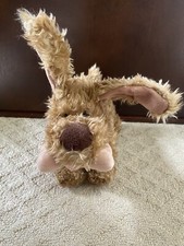 Toy Factory Brown Dog With Bone NWT New Plush
