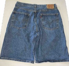 Y2K VTG 2003 Levis 569 Baggy Blue Denim Shorts Men  s Sz 36 Actual 10  Inseam