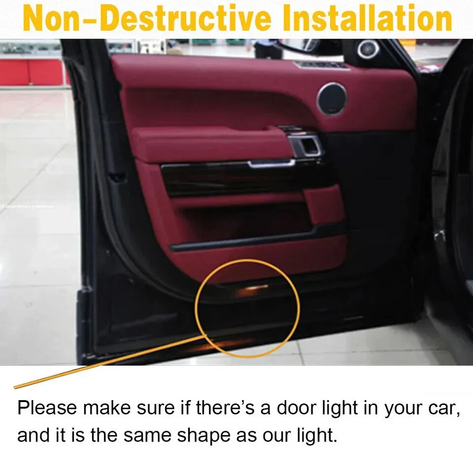 2 luces de charco láser de cortesía LED HD para puerta Mercedes-Benz Clase S 2008-2013 Foto 4 de 4