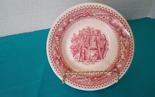 MEMORY LANE Red Pink Dessert SMALL Bowls Royal China Ironstone 6-6 .25”