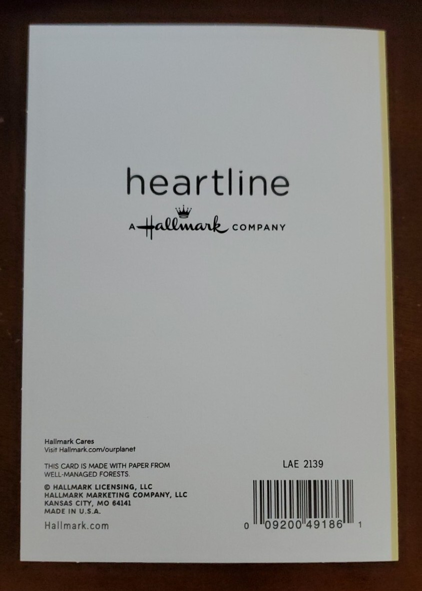 Heartline Hallmark friendship themed greeting card, cute bear with flowers eBay