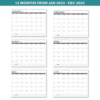 2025 Calendar - 2025 Wall Calendar from Jan. 2025 to Dec. 2025