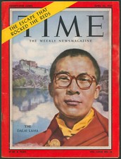 Time Magazine April 20, 1959 The Dalai Lama~ The Escape That Rocked The Reds