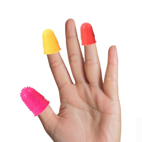 20 Pezzi Protezioni Dita Multifunzione Gomma Antiscivolo Finger Lettini per Casa - Foto 8 di 12