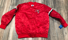 Starter Tampa Bay Buccaneers NFL Satin Jacket Men’s 3XL Double Sided NWT Red