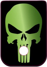 FITS GLOCK 9MM AND 40 CAL LIME SKULL Magazine Base Plate STICKERS, Set of 6