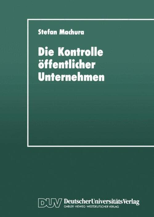 Thumbnail - Die Kontrolle Öffentlicher Unternehmen Stefan Machura Taschenbuch