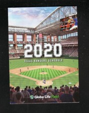 Texas Rangers--Globe Life Field--Horario de bolsillo 2020--Banco UMB