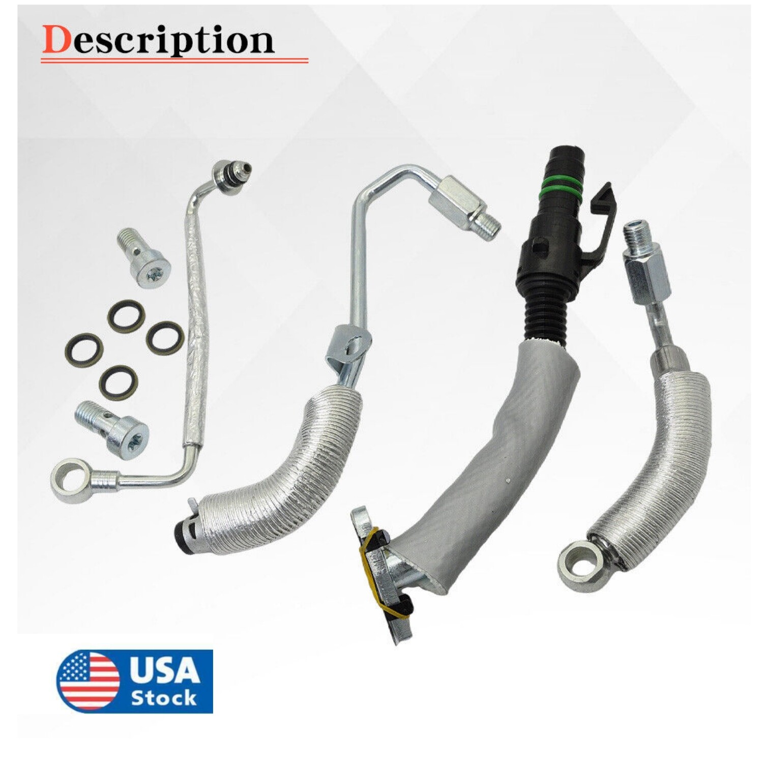 FOR 4 PC TURBO OIL FEED PIPE TUBE 11-18 55587854 55592600 55567067 55568031