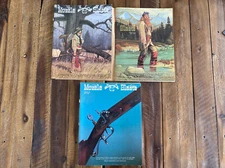 3 Vintage 1984 Muzzle Blasts Magazine MUZZLELOADER FLINTLOCK GUNS RIFLE W/SLEEVE
