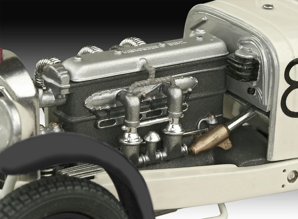 Revell Modellbausatz -Benz SSKL Rennwagen – Legendäres Leichtbau-Coupé mit 71... - Bild 3 von 4