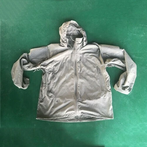 VETEMENTS Cappotto tattico nylon allenamento cerniera cappuccio sopprimibile caccia giacca