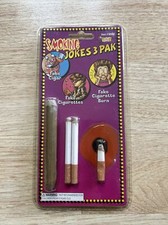 Vtg Forum Novelties Inc Smoking Jokes 3 Pak Toys Fake Burn Fake Cigarettes,Cigar